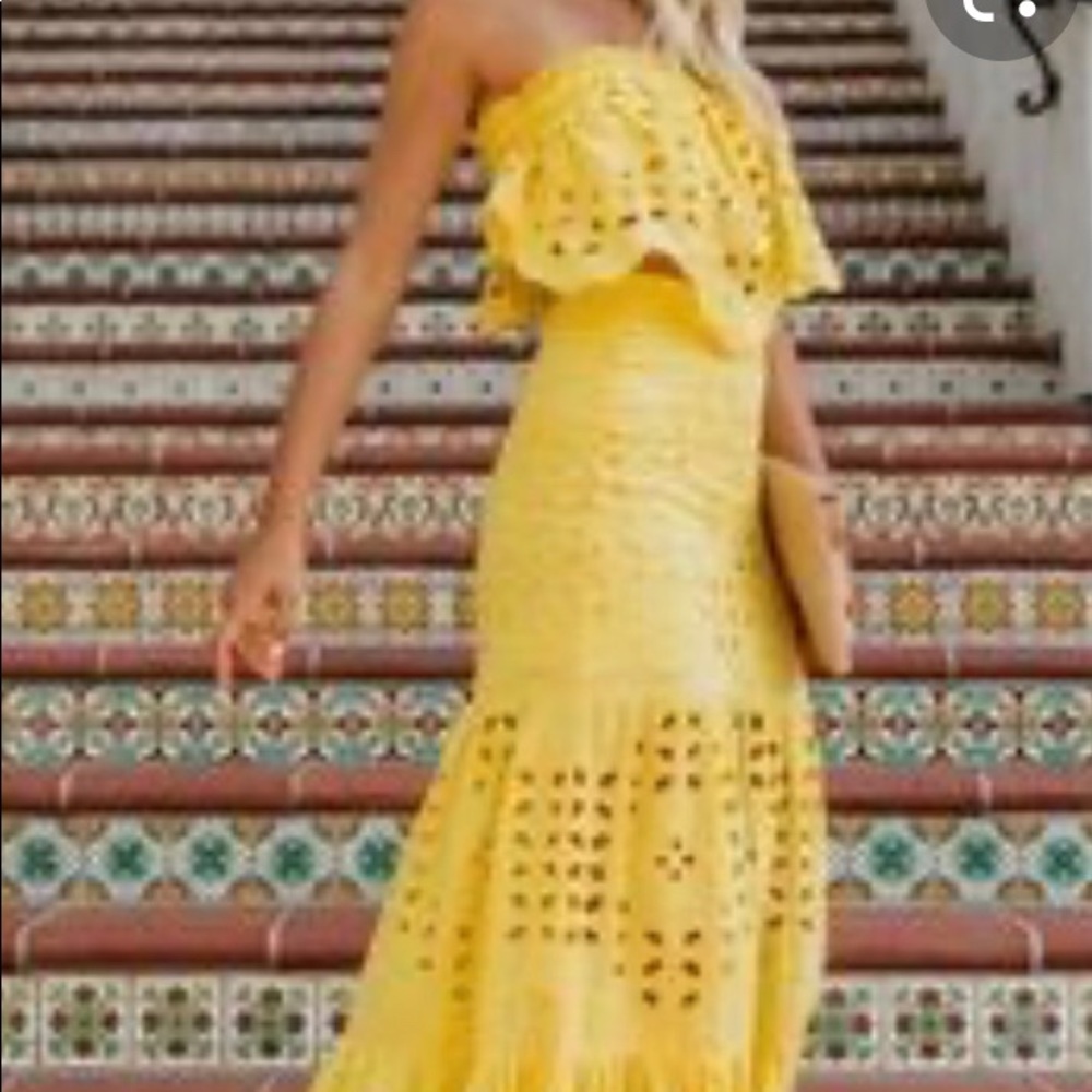 2 piece eyelet dress M